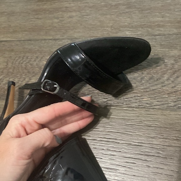 NWT BURJU Amante Thick Ankle Strap Heeled Sandals | Black | size 11 - Picture 7 of 13